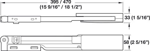 Häfele kapak açma mekanizması Swingfront 20 FB Gümüş Renkli 407.32.907
