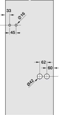 Cam Kapı Kilidi, Hafele GLASS LINE, PC - 981.78.435