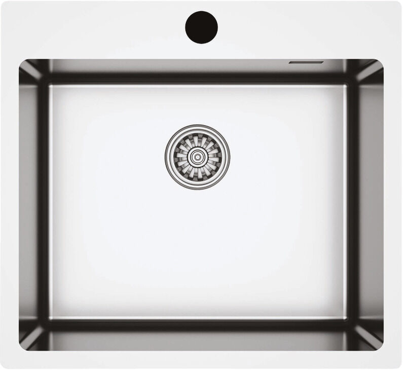 Häfele NOVARA 12 Eviye Paslanmaz Çelik - 550x505 mm NOVARA 09 Fırçalanmış 570.90.670