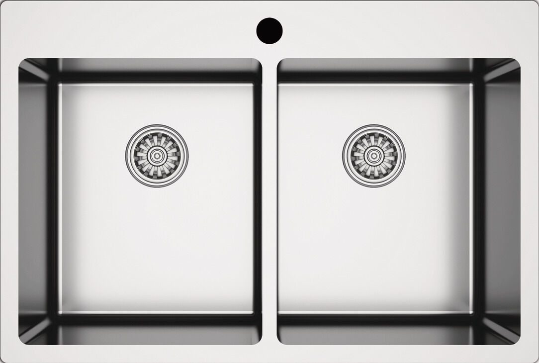Häfele NOVARA 13 Eviye Paslanmaz Çelik - 750x505 mm Fırçalanmış 570.90.680