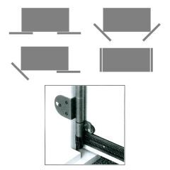 Häfele FREESWING Ahşap Pivot Kayar Kapak 30 kg 1 Kapak ≤1,901 mm ≤30 kg Alüminyum Sol ve 408.23.540