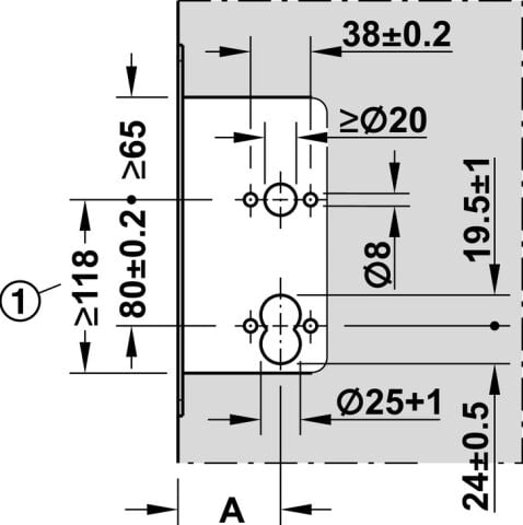 Hafele Gömme kilit, DT 700c, DT 710c ve DT 400