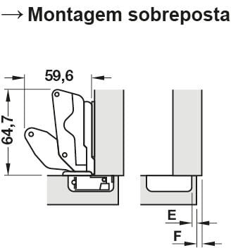Häfele Metalla 300 SM 165° O 35 mm Yavaş Kapanan Siyah 315.28.750