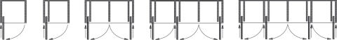 Häfele Slido F-Park71 16A Ahşap pivot kayar kapaklar set 340 mm ≤16 kg Kılavuz: Siyah 408.25.335