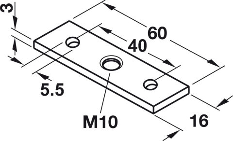 Häfele Vidalı plaka Baza ayarı montajı için - 40 mm 637.09.008