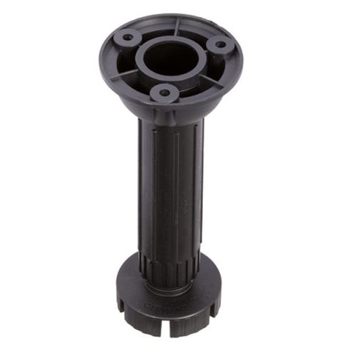 Hafele PFT02 Baza Ayağı Siyah 80mm