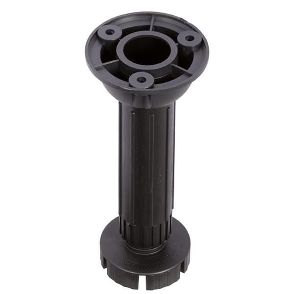 Hafele PFT02 Baza Ayağı Siyah 100mm