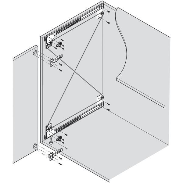 Hafele Slido F-Park71 16A Ray Seti 600mm