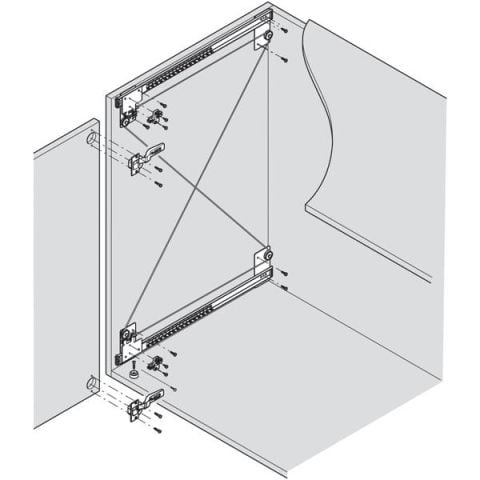 Hafele Slido F-Park71 16A Ray Seti 600mm