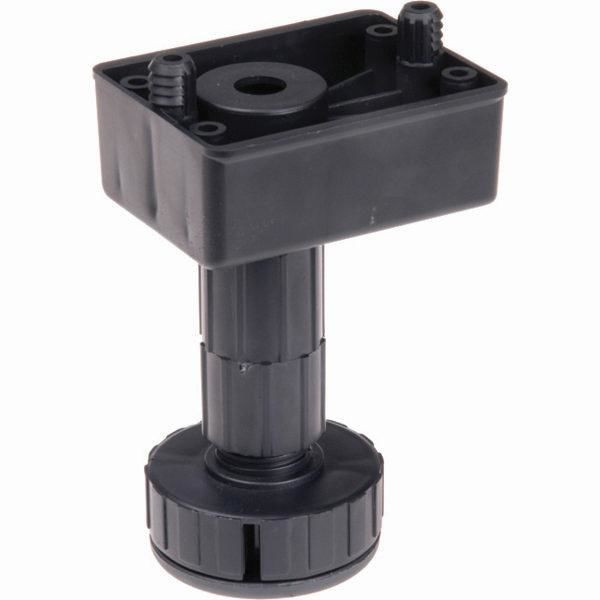 Hafele PFT03 Baza Ayağı Dübelli Siyah 100mm