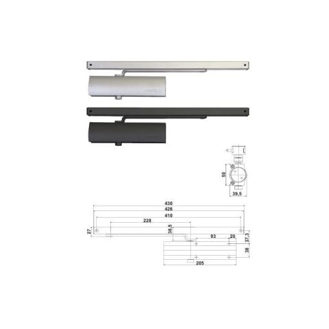 Hafele DC301 için sabitleme parçası, kızaklı - 931.77.188