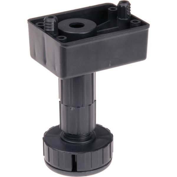 Hafele PFT03 Baza Ayağı Dübelli Siyah 120mm