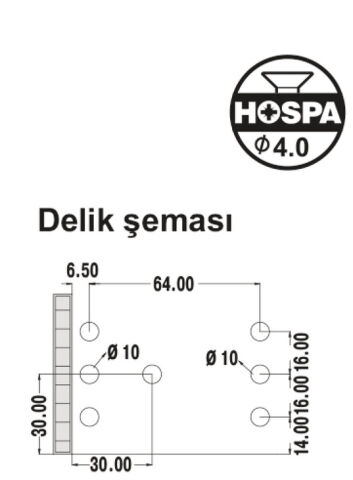 Baza Ayağı Seti, Hafele PFT03 - 637.17.314