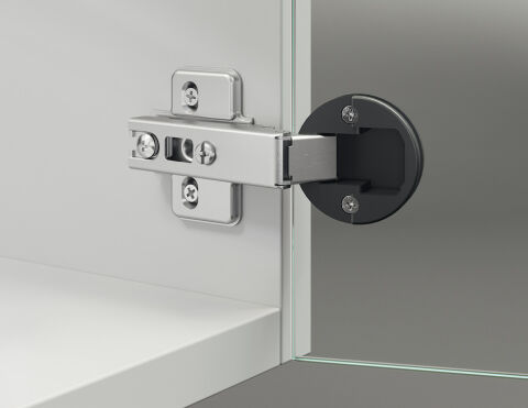 Häfele Metallamat A/SM 92° Gizli menteşe gömme montaj 35 mm Cup: Siyah Hinge arm: nikel 316.33.302