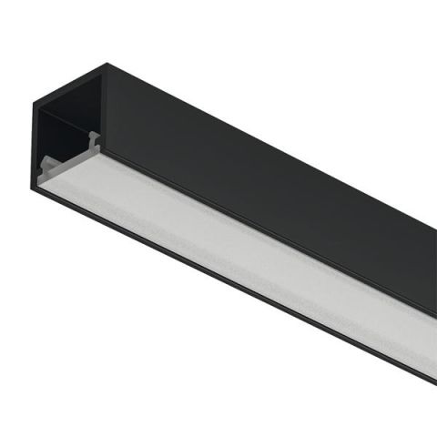 Hafele PROFIL2102 Yüzeye Monte LED Profil Alüminyum Siyah 2.5m