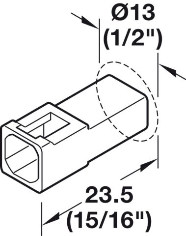 Häfele Loox5 Uzatma kablosu 4 pimli (RGB) - 9 mm 3,50 A 833.95.716