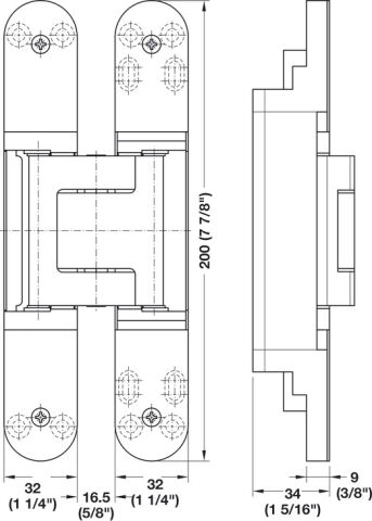 Hafele Kapı menteşesi, Simonswerk TECTUS TE 540 3D
