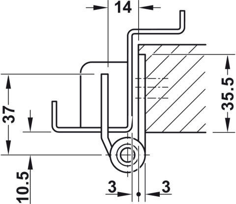 Hafele Pr.dr.hg.stst.mat. B 160mm - 924.25.230