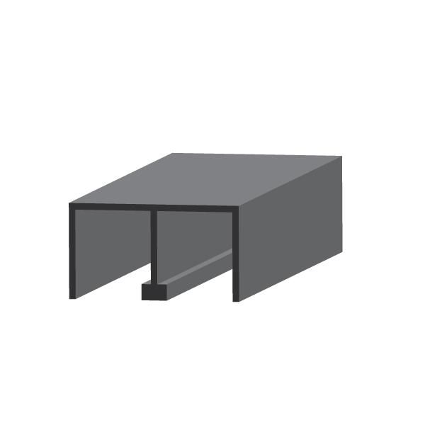 Hafele SLIDO F-Li14 25A İkili Üst Taşıyıcı Ray Alüminyum 5m