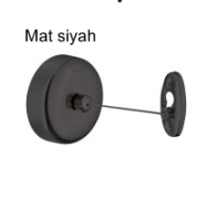 Hafele FLOM II Çamaşır kurutma ipi, mat siyah - 980.48.531
