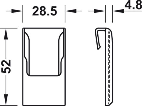 Hafele Kart tutucu, Pharma-Org eczane sistemi - 701.19.480