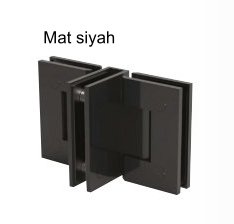 Hafele CITIUS 06 T Menteşe, c/c, 90°, mat siyah