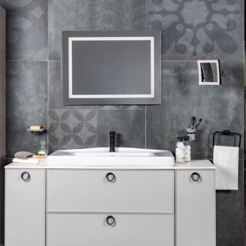 Hafele MIRAGE PLUS LED Banyo Aynası Buğu Çözücülü 600x800mm