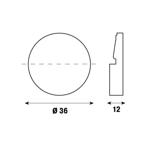 Häfele MFIX02 Makyaj Aynası Ayna Tutucu - 12 mm Parlak İnox 580.15.000