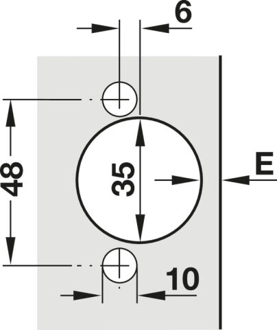 Häfele Metalla 510 SM 105° Tas menteşe tam binili montaj Nikel kaplama 329.14.310