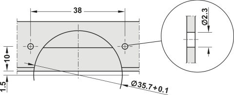Häfele Metalla 510 SM 105° Tas menteşe tam binili montaj Nikel kaplama 329.14.860