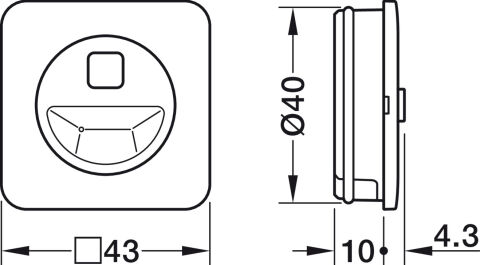 Hareket Sensörü, Hafele Connect Mesh, 24 V - 850.00.155