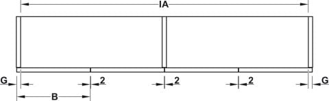 Kayar kapak donanımı, Hafele Slido F-Fold61 25A, set