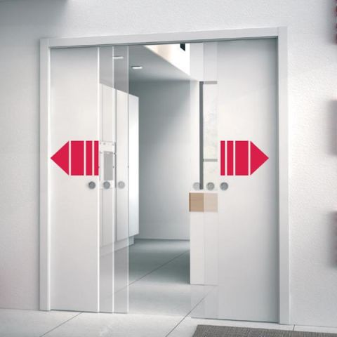Hafele ESTENSIONE Duvar İçi Kayar Kapı Seti Çift Kanat 850+850x2100mm