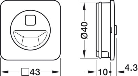 Hareket Sensörü, Hafele Connect Mesh, 24 V - 850.00.255