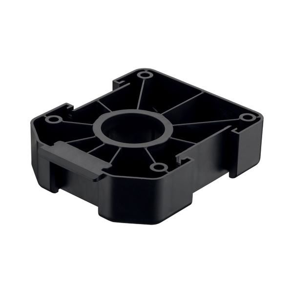 Hafele AXILO 78 M.plakası,kare,vidalı,siyah