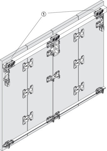 Hafele Silent Fold 40 Orta menteşe - 409.63.710