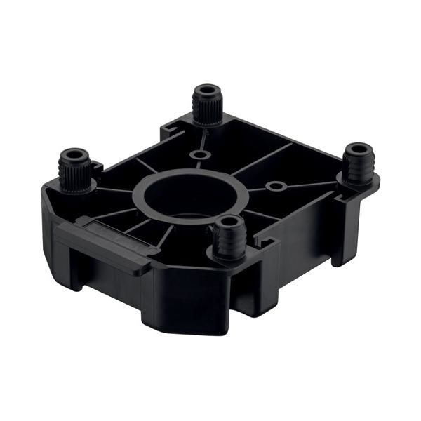 Hafele AXILO 78 M.plakası,kare,dübelli,siyah