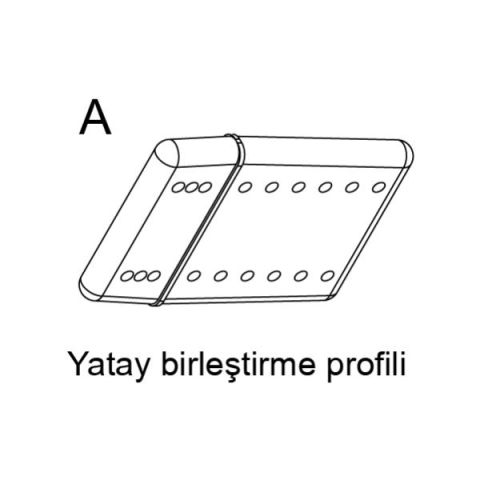 Hafele BASEBOARD Yan Yana Bağlantı 50'li Paket