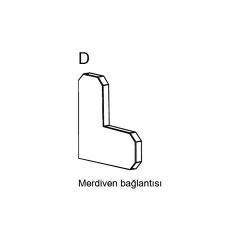 Hafele BASEBOARD Merdiven Bağlantısı 10 Adet