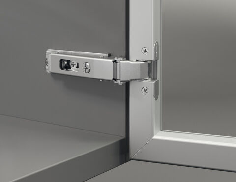 Häfele Metalla 510 A/SM 105° Gizli menteşe yarım binili Nikel kaplama 329.23.630