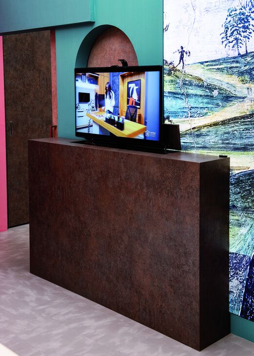 Häfele Elektronik TV Kaldırma Sistemi TV-LIFT 100 kg 286 mm 600 mm RAL 9004 Mat 421.68.381