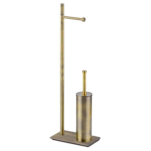 Hafele VENERE Ayaklı Tuvalet Kağıtlığı ve Fırça Antik Bronz