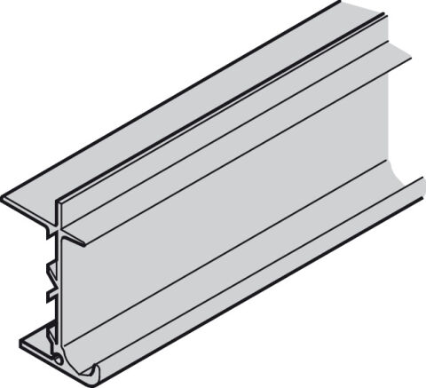 Hafele Taşıyıcı ray, deliksiz - 410.25.625