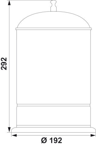 Banyo Çöp Kutusu, Hafele VENERE, 5 lt - 580.66.690