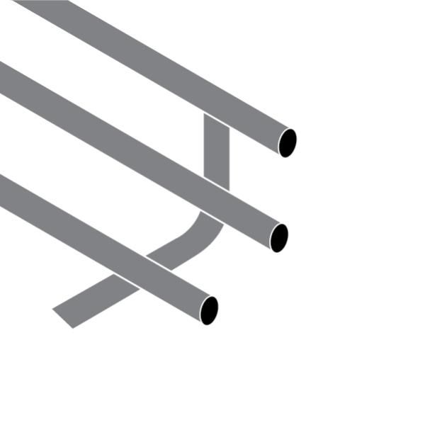 Hafele VENI Bardaklık/Tabaklık Seti Krom 900mm