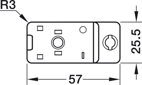 Häfele Metalla 510 A/SM 110°/Push 110° Tas menteşe tam Nikel kaplama 329.26.701