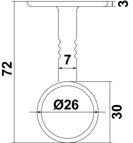 Etek Askısı, DRESS LINE, Beyaz, Ahşap, Hafele DRESS LINE