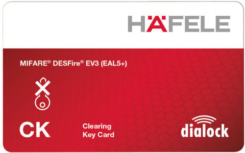 Hafele Anahtar Silme Kartı, elektronik dolap kilidi için