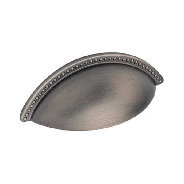 Hafele CALISTO MK Kabuk Kulp Antik Gümüş 64mm
