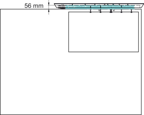 Häfele PANE - Kayar Tezgah Mekanizması 900 mm Alüminyum Eloksal 60 kg 642.19.820